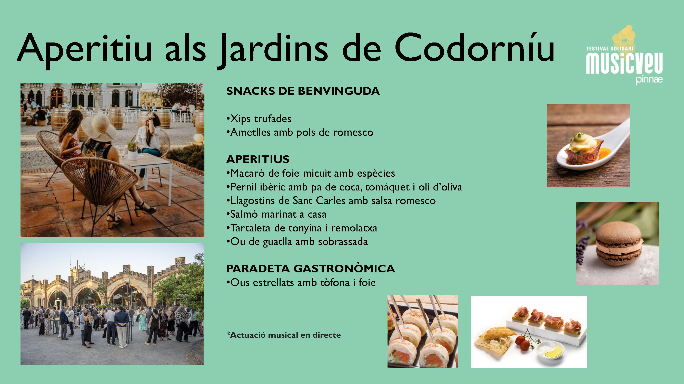 Menú Sopar Solidari 2026 aperitiu