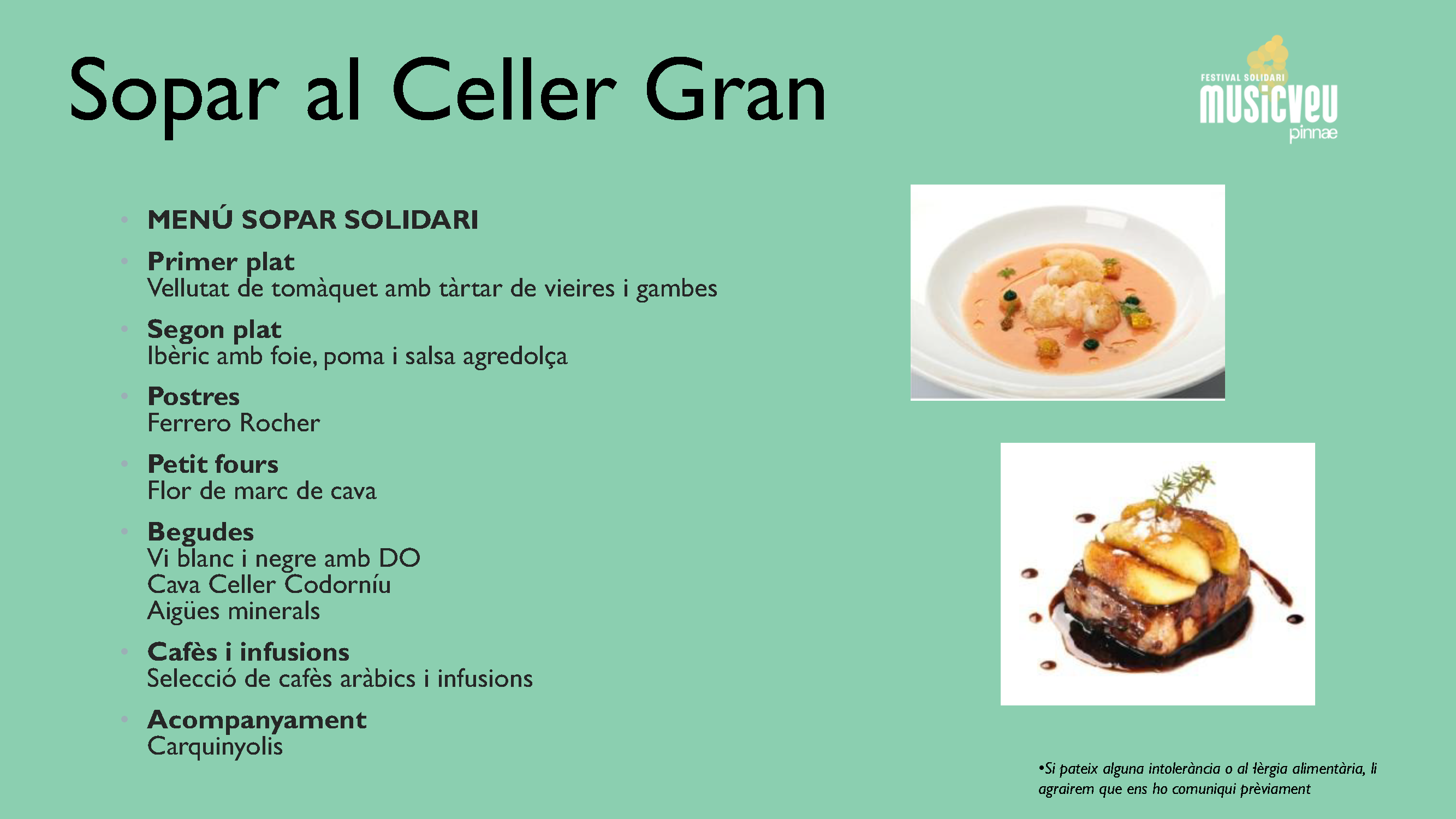 Menú Sopar Solidari 2026 sopar