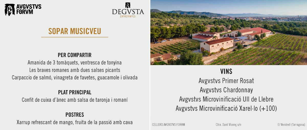 Sopar Concert AVGVSTVS FORVM 1